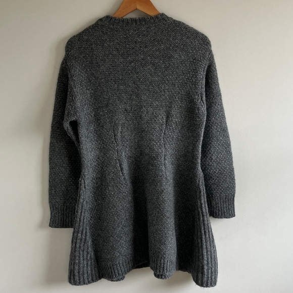 Stella McCartney Charcoal Long Sleeve wool knot Dress size 40 luxurious - Picture 6 of 10